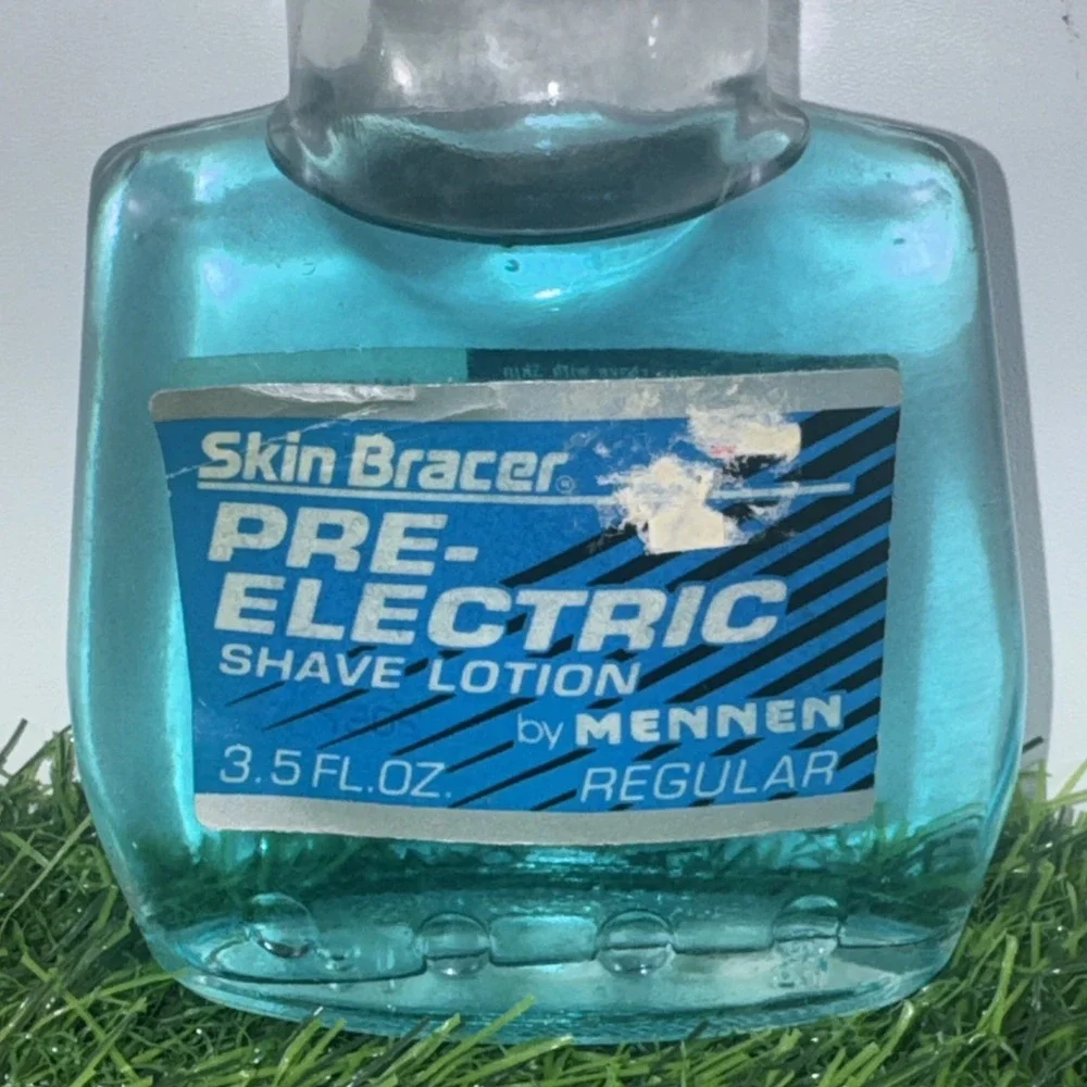 Vintage Skin Bracer Pre-Electric Shave Lotion Regular By Mennen 5 Fl Oz USA Made